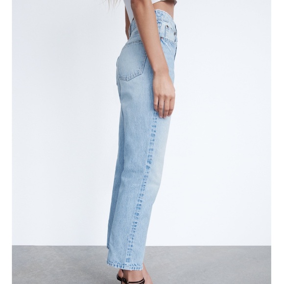 Zara high waisted straight leg jeans - Picture 3 of 12